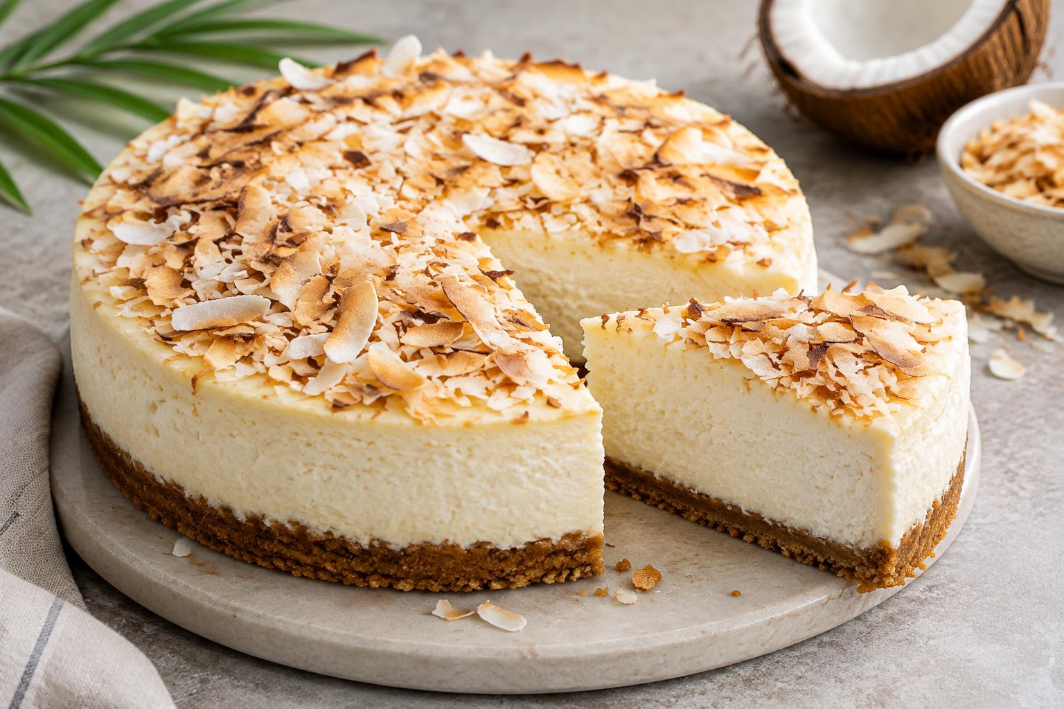 Coconut Ricotta Cheesecake