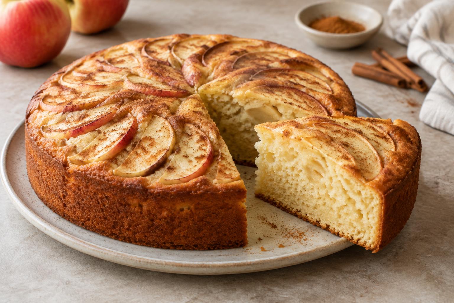 Greek Yogurt Apple Cake