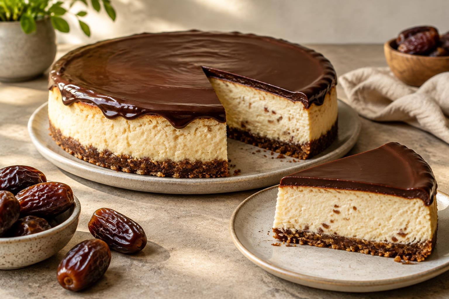 Healthy Date Cheesecake