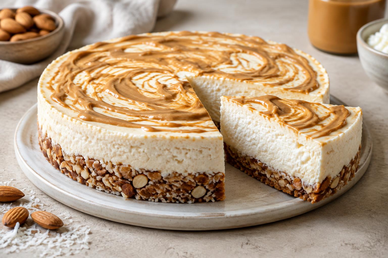 High Protein Peanut Butter Cottage Cheesecake