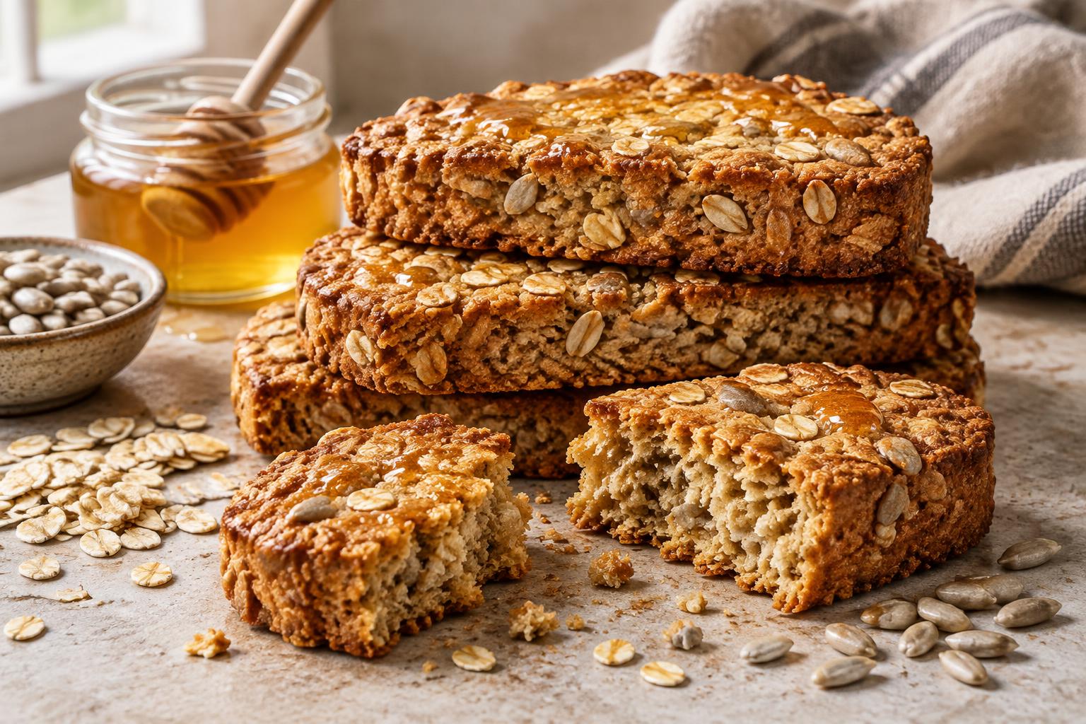 Honey, Oat & Sunflower Rusks