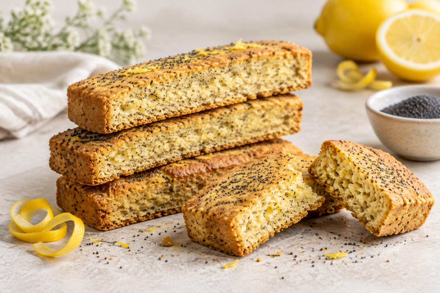 Lemon Poppy Seed Rusks