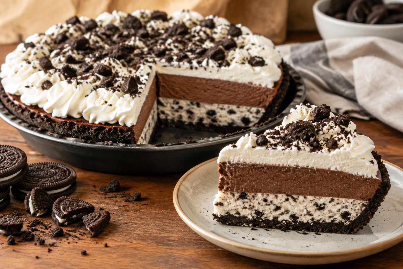 Low-Carb Cookies & Cream Silk Pie