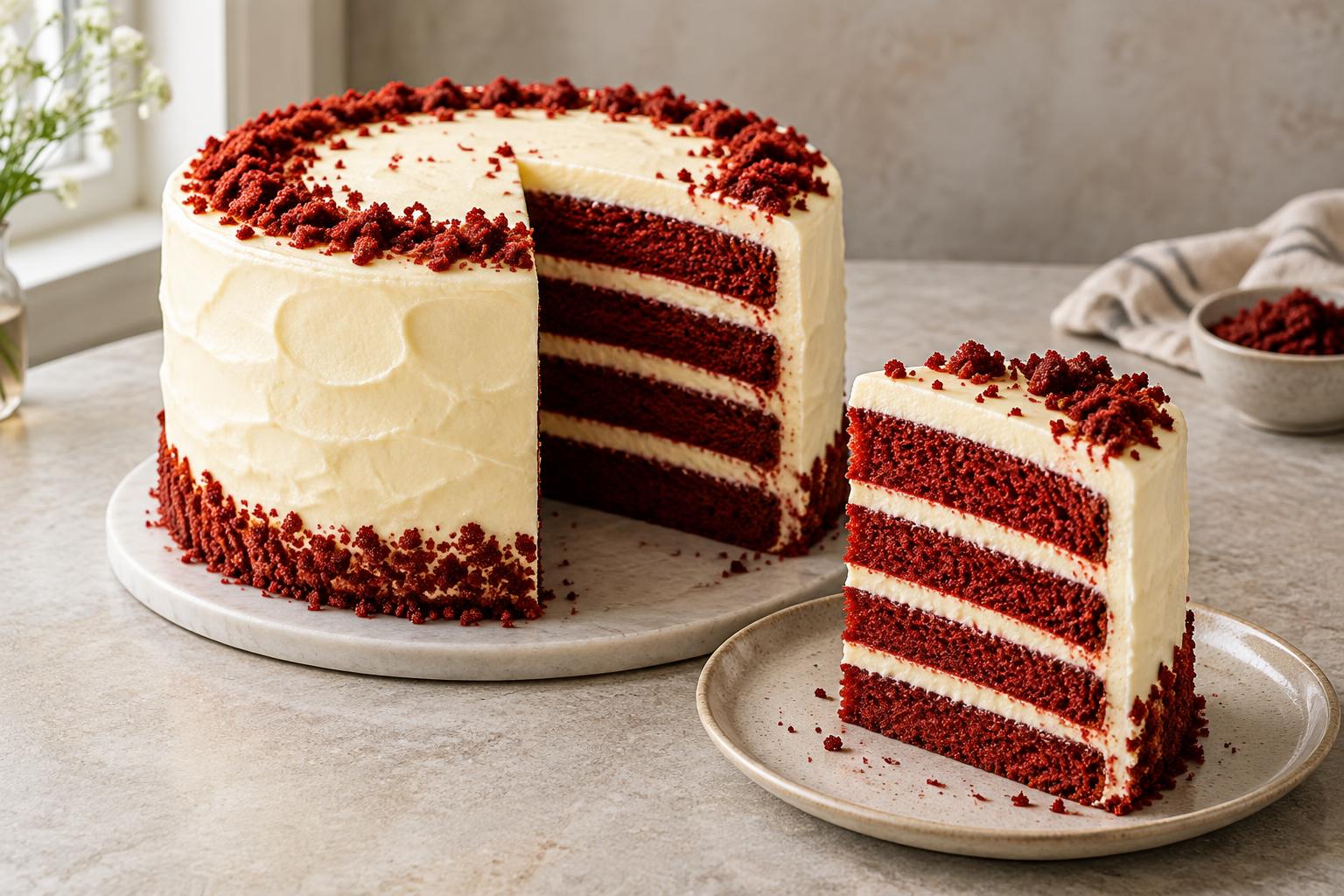Red Velvet Cake with Cream Cheese Frosting