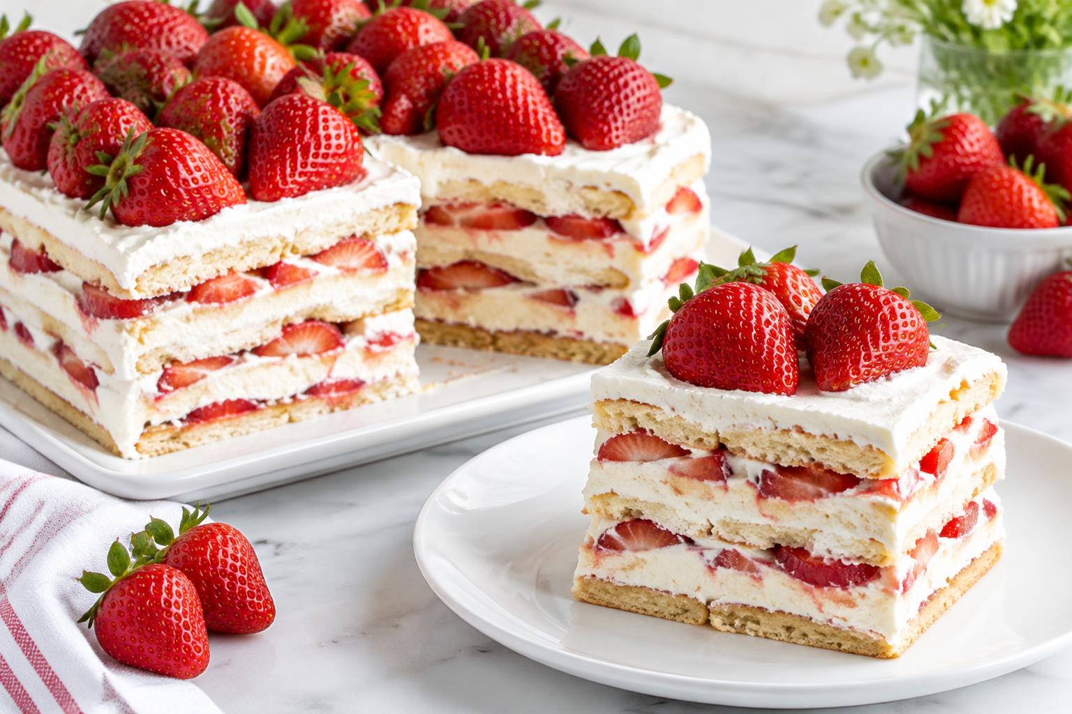 Strawberry Shortcake Chill Cake